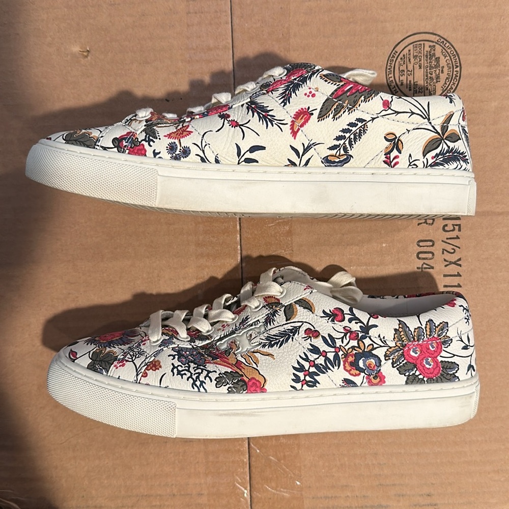 Tory Burch Amalia Spring Floral Sneakers 9.5 - Picture 2 of 13